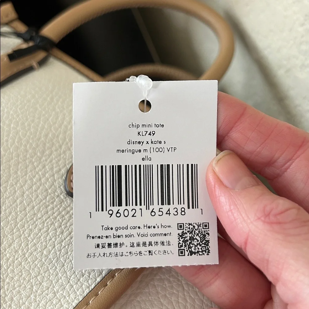 Kate Spade x Disney NWT Chip N Dale Mini Ella Tote Limited Edition - Picture 16 of 17